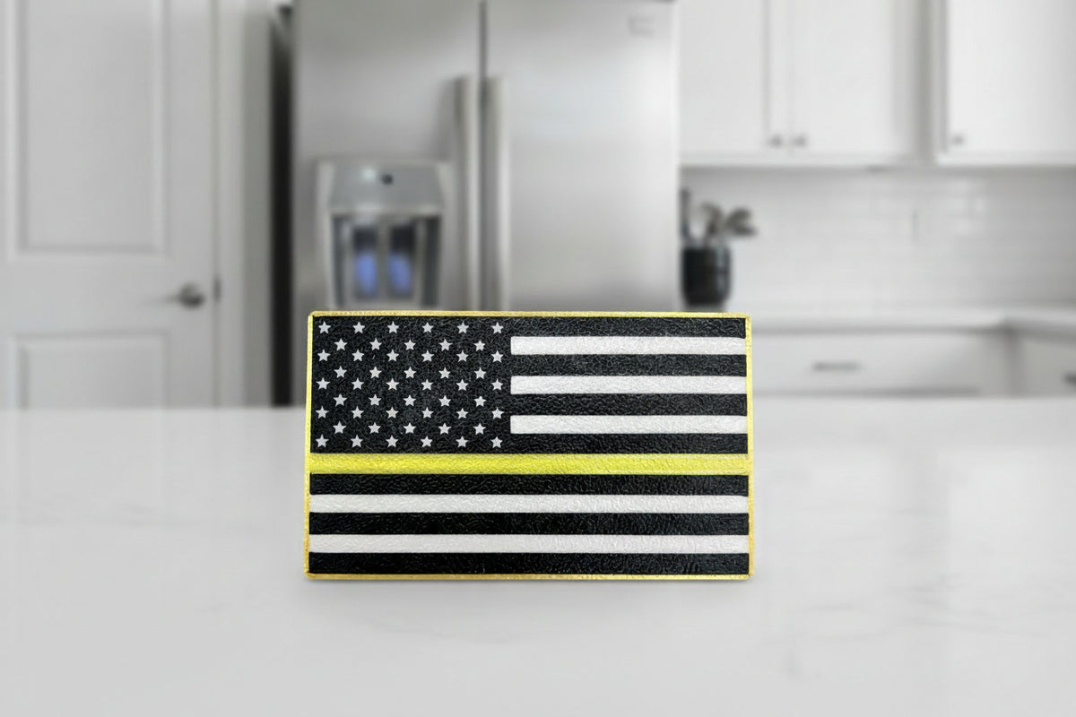 Patriotic US Flag Magnet | Thin Blue Red Line Support Magnet
