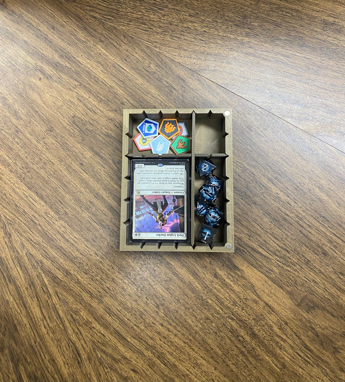 D20 Critical Success Reforged Tome DnD Dice Storage Tray | 3D Printed Book Box