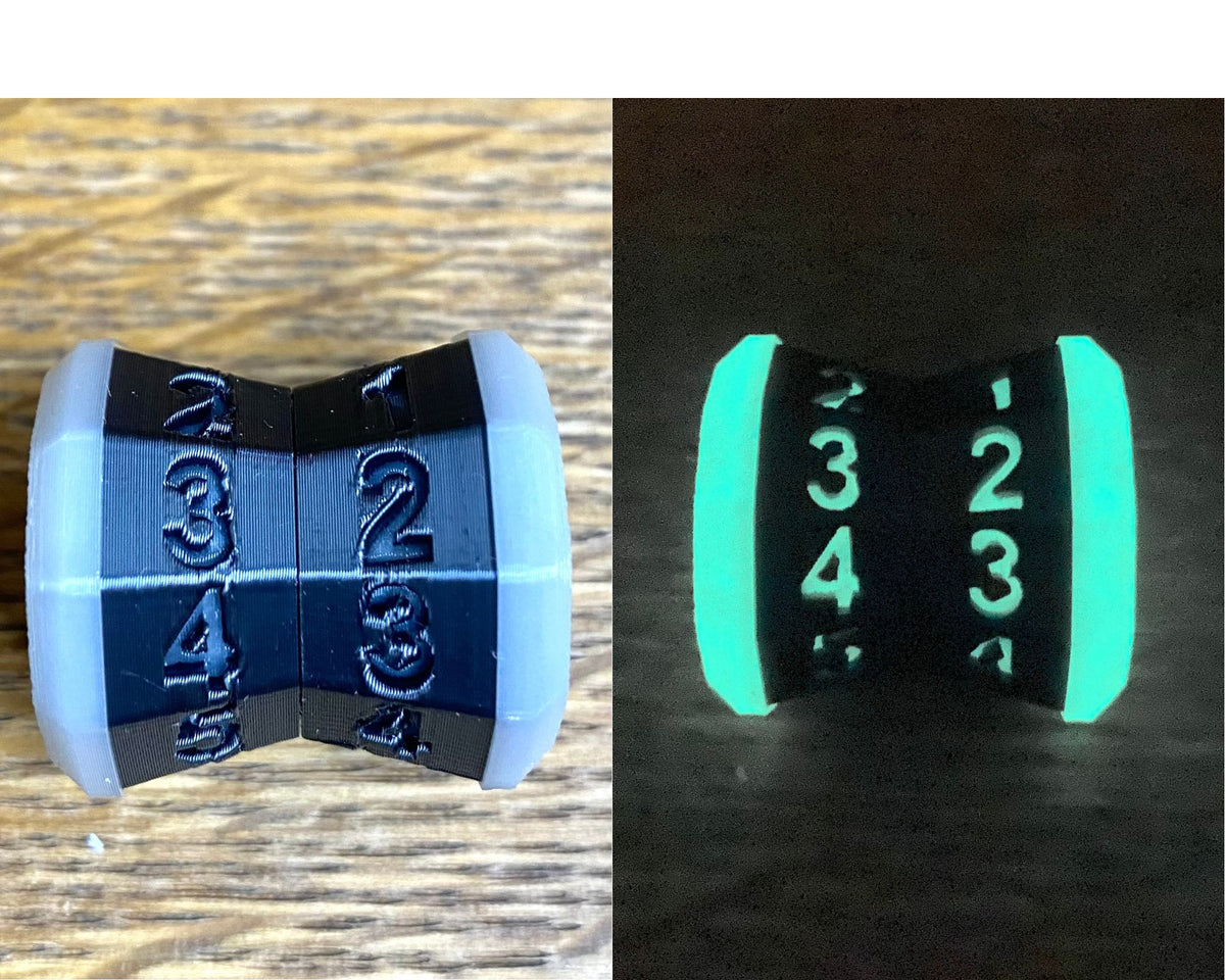 D100 MTG Life Counter Metallic Black Middle Dial| 3D Printed Magic the Gathering