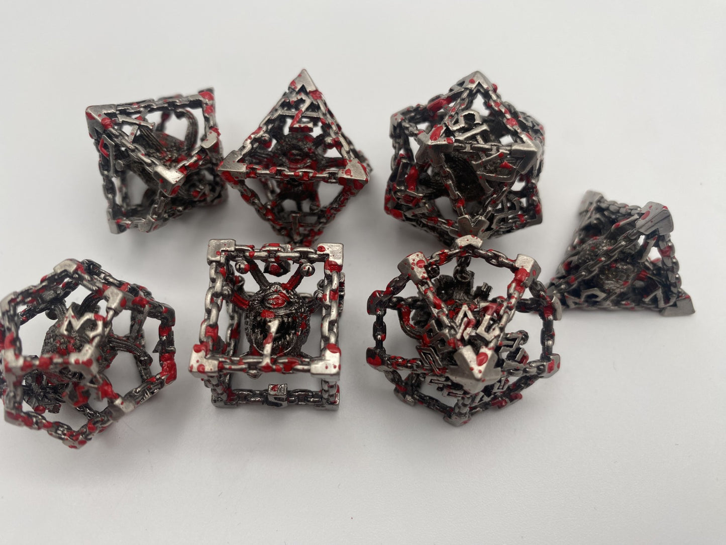 Hollow Metal DnD Dice 7 Piece Set-Beholder's Gates
