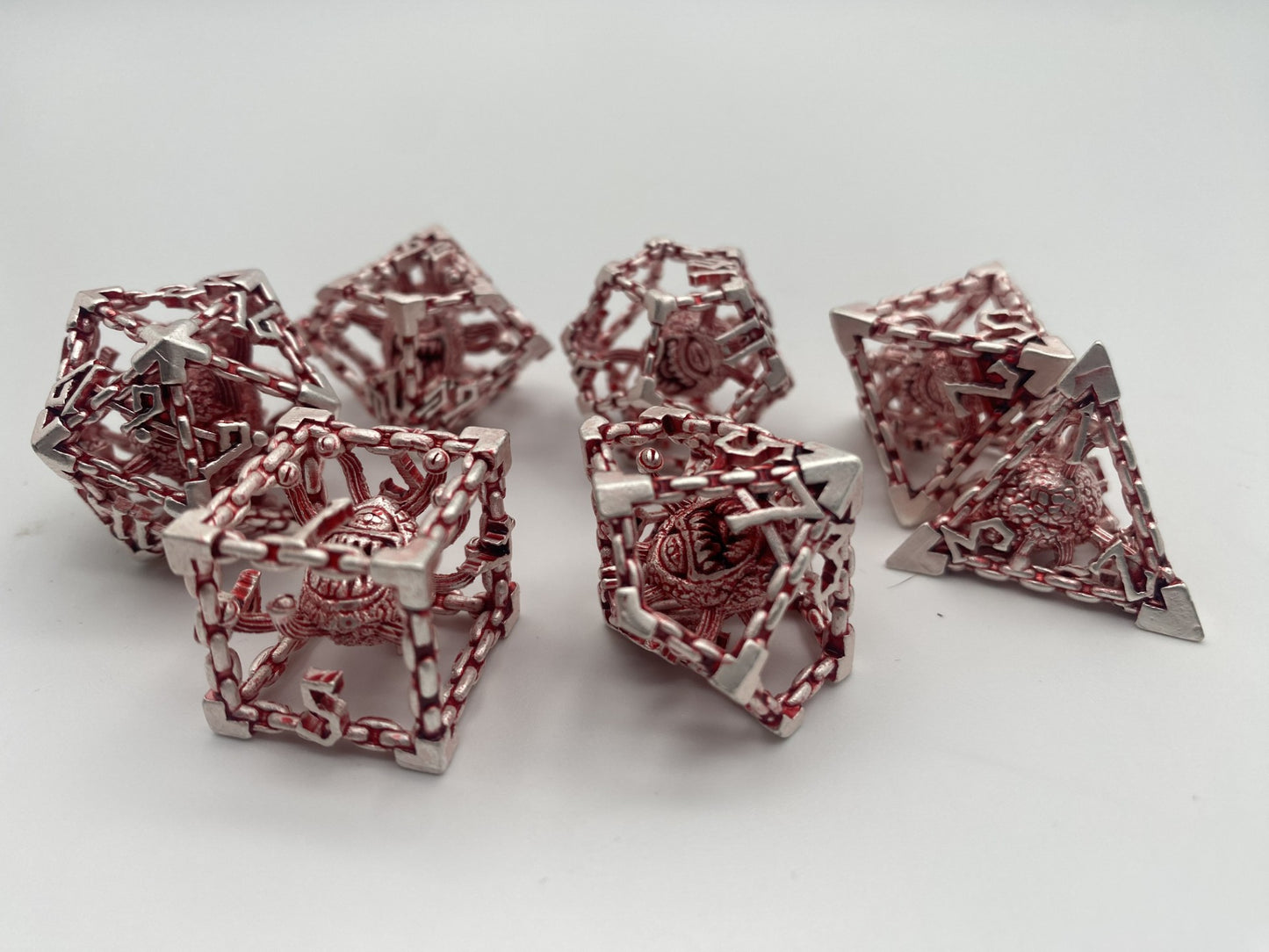 Hollow Metal DnD Dice 7 Piece Set-Beholder's Gates