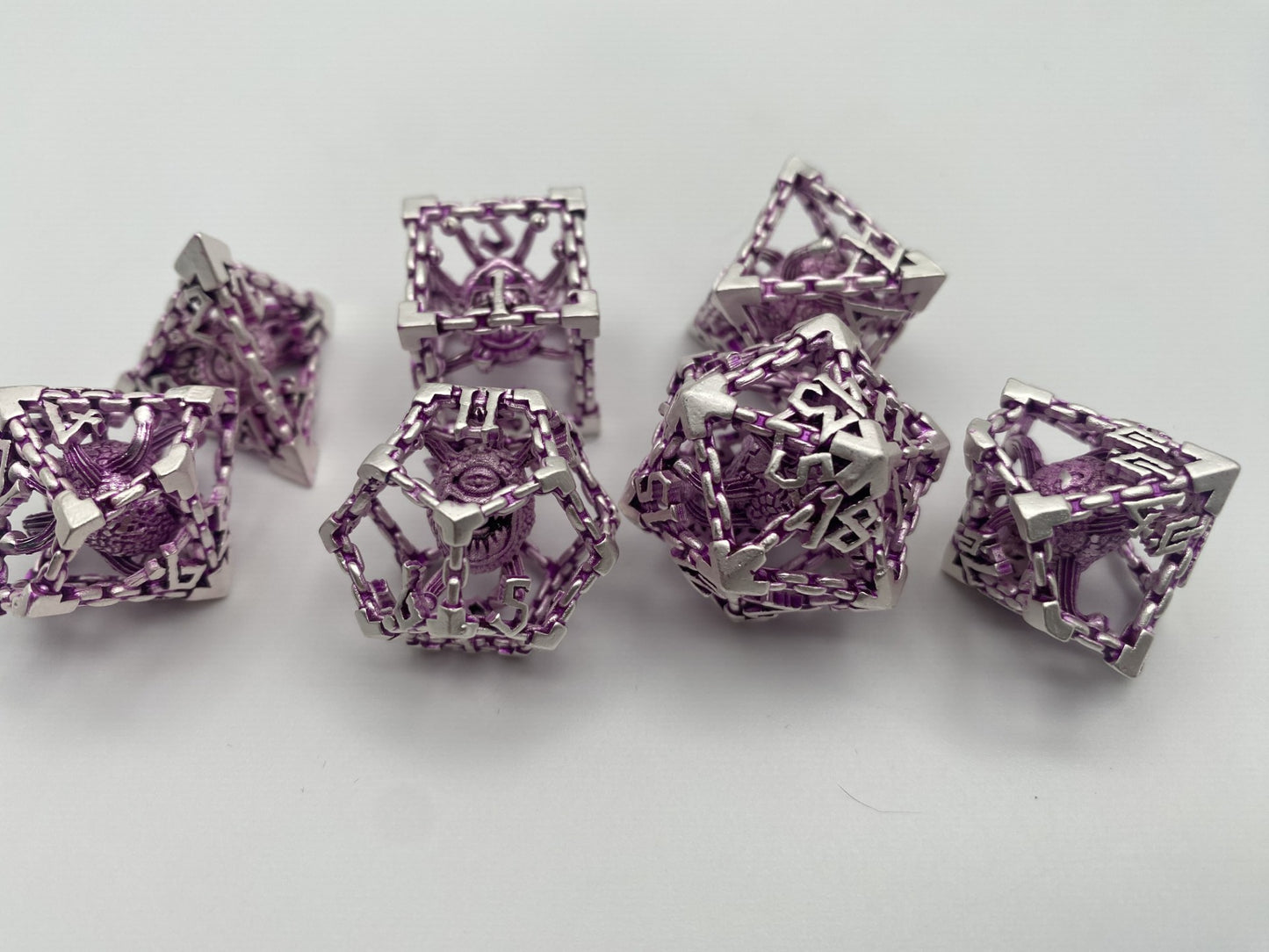 Hollow Metal DnD Dice 7 Piece Set-Beholder's Gates