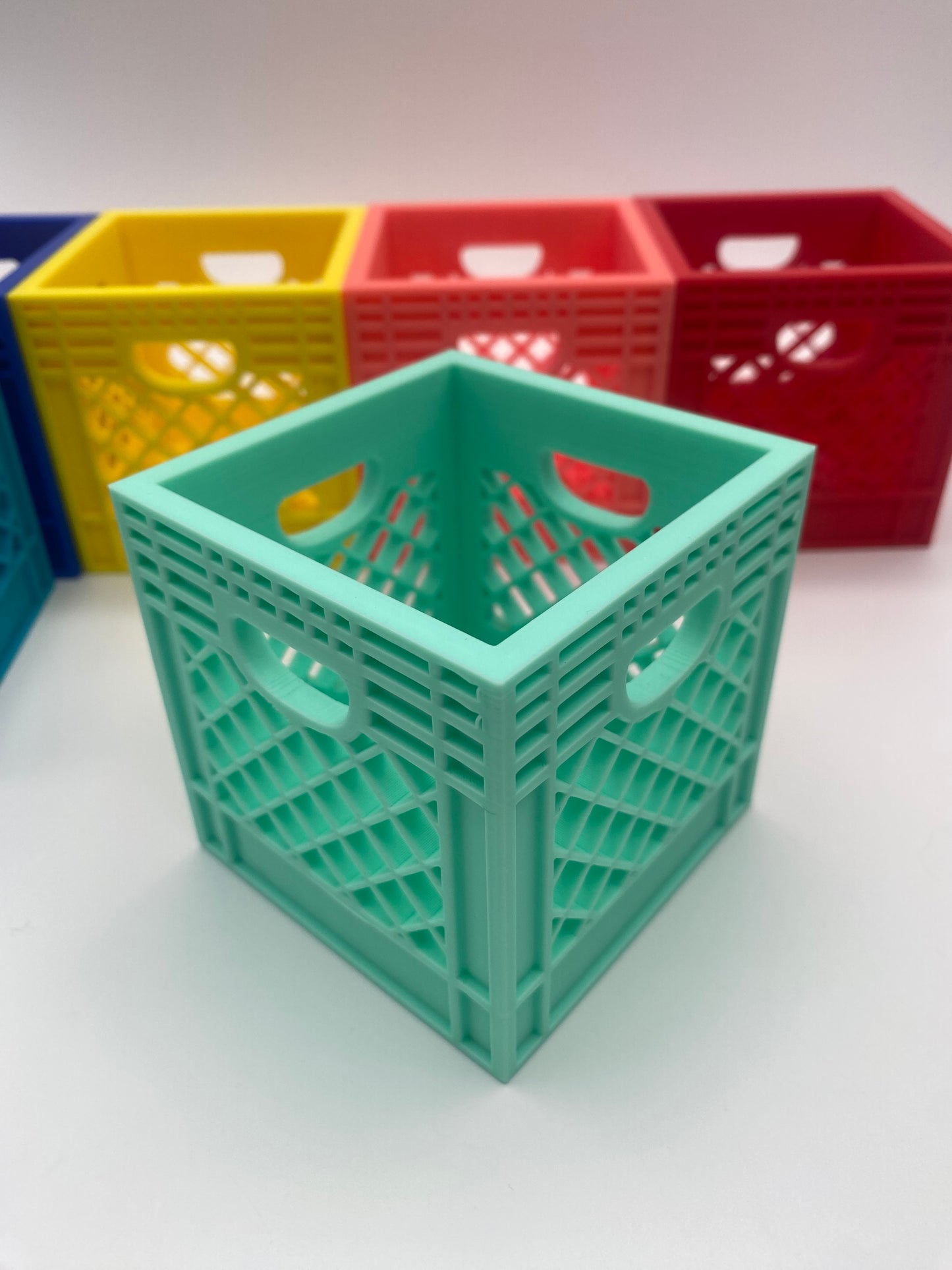 Large Mini Crate Organizer Great for storage for small stuff, Perfect gift idea for Holidays or Stocking Stuffers.