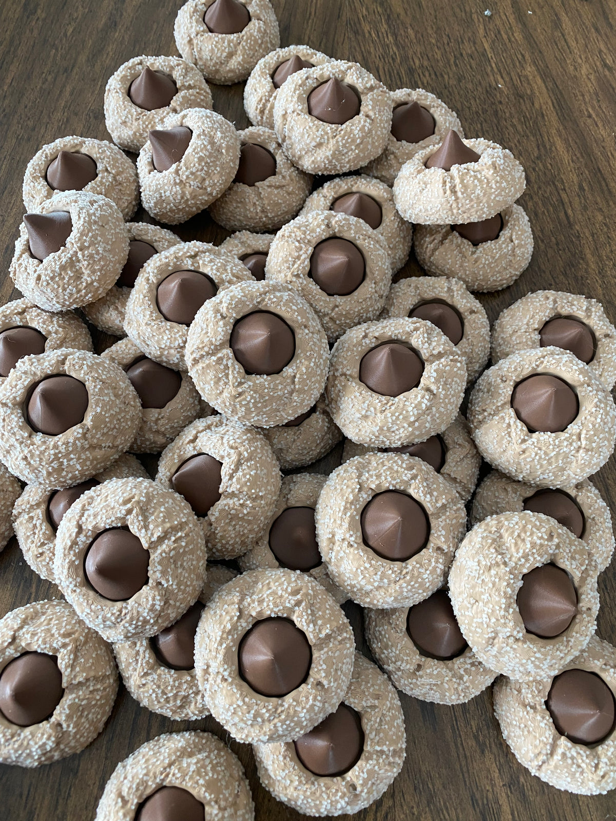 Peanut Butter Blossom Cookie Fidget Clicker | 3D Printed Glow in Dark