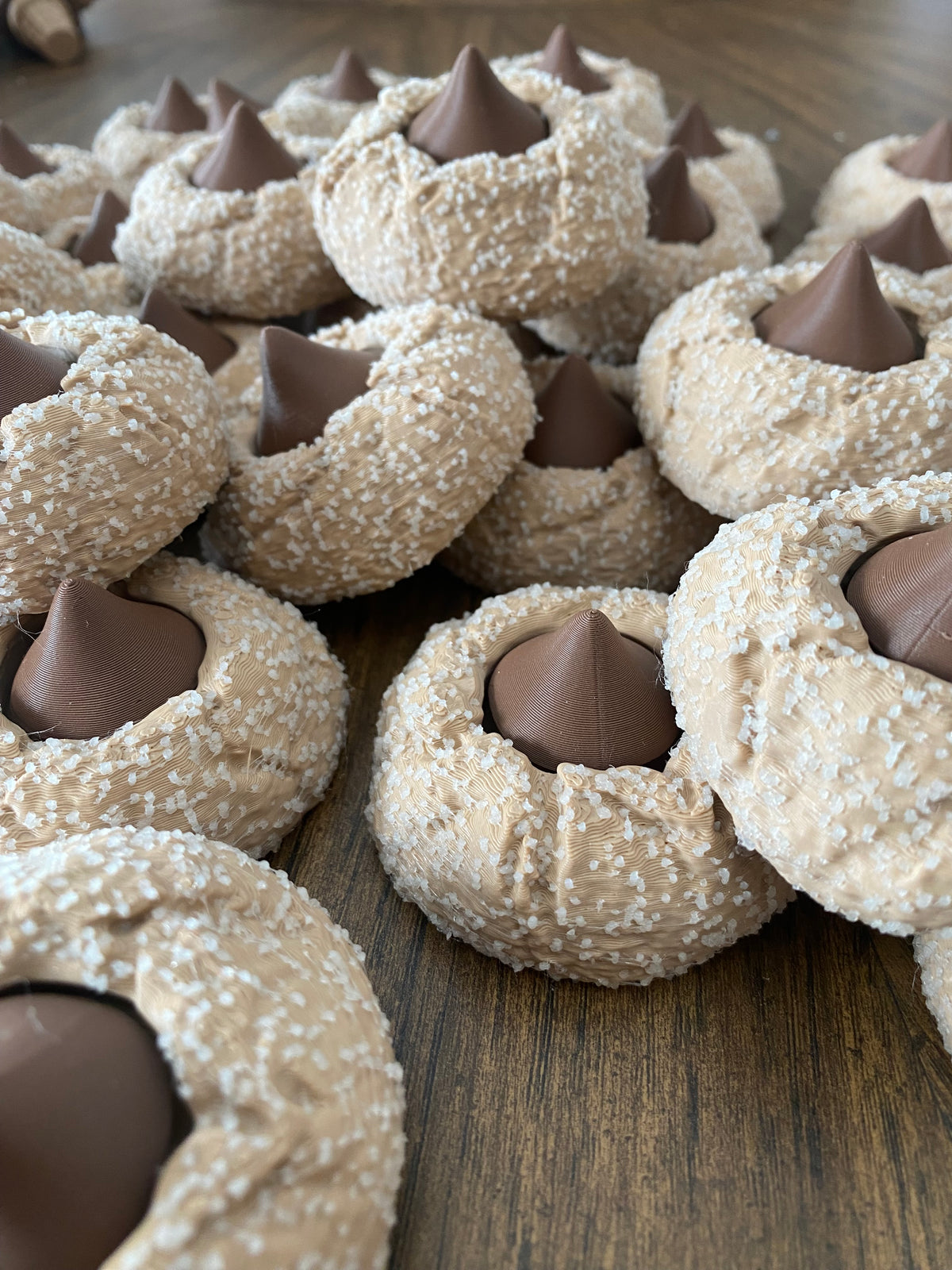 Peanut Butter Blossom Cookie Fidget Clicker | 3D Printed Glow in Dark