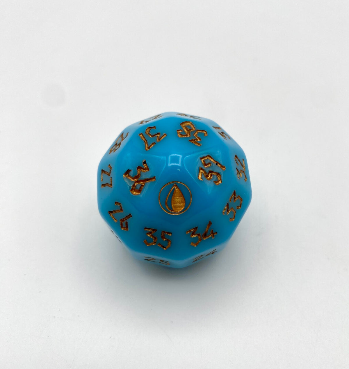 38mm Oversized Acrylic D40 MTG Spindown Life Counter | Deck-Themed