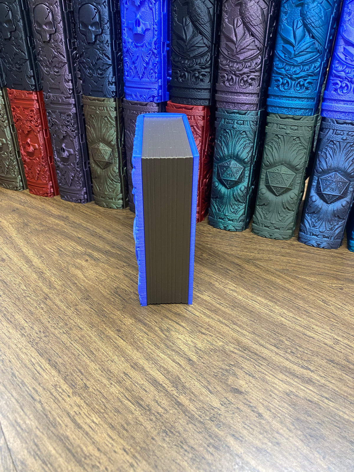 Water Magic Reforged Tome DnD Dice Storage Tray | 3D Printed Book Box