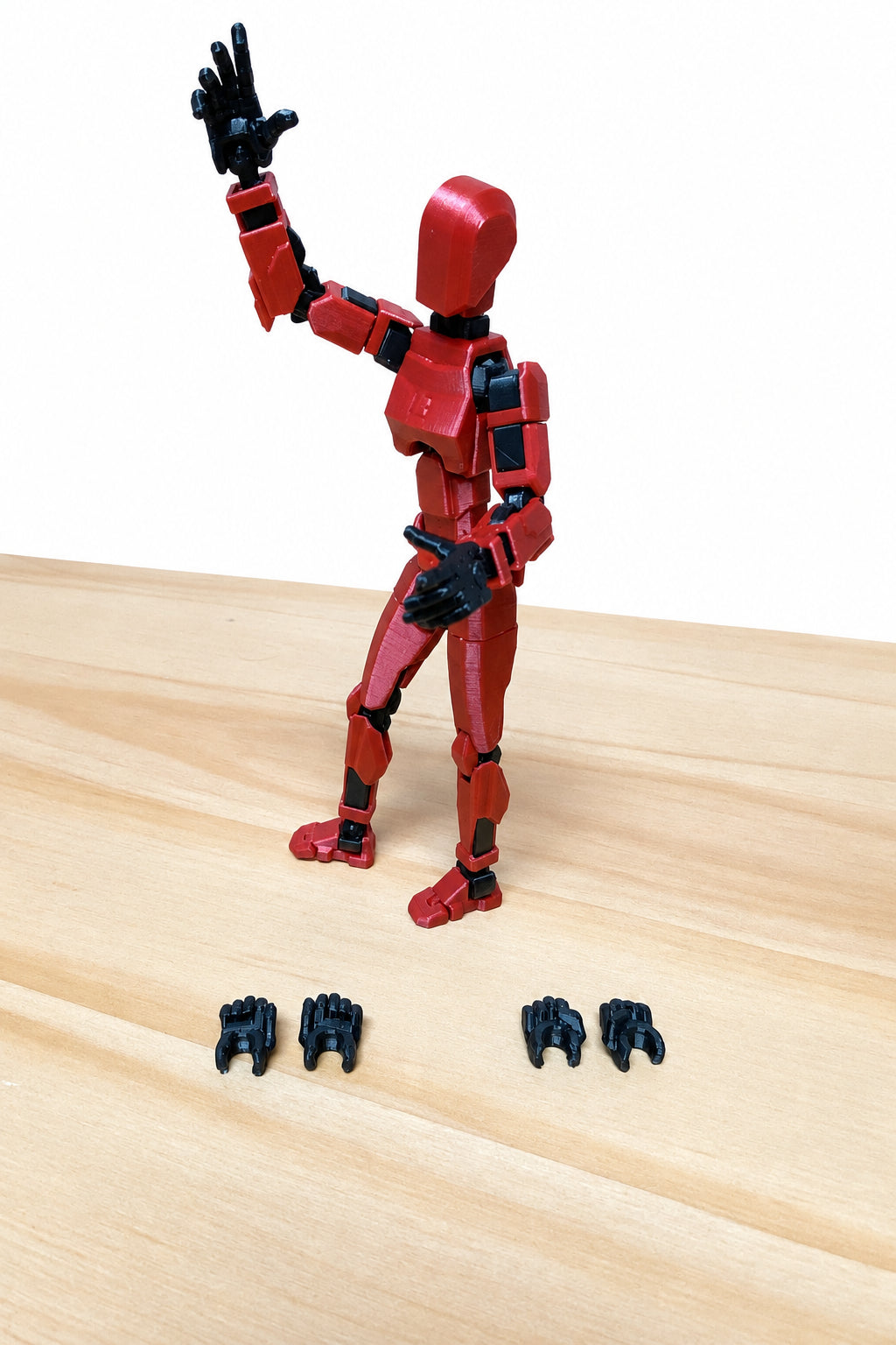 Dummy 13 – Feminine Colorful Articulated Action Figure Assembled and Unassembled