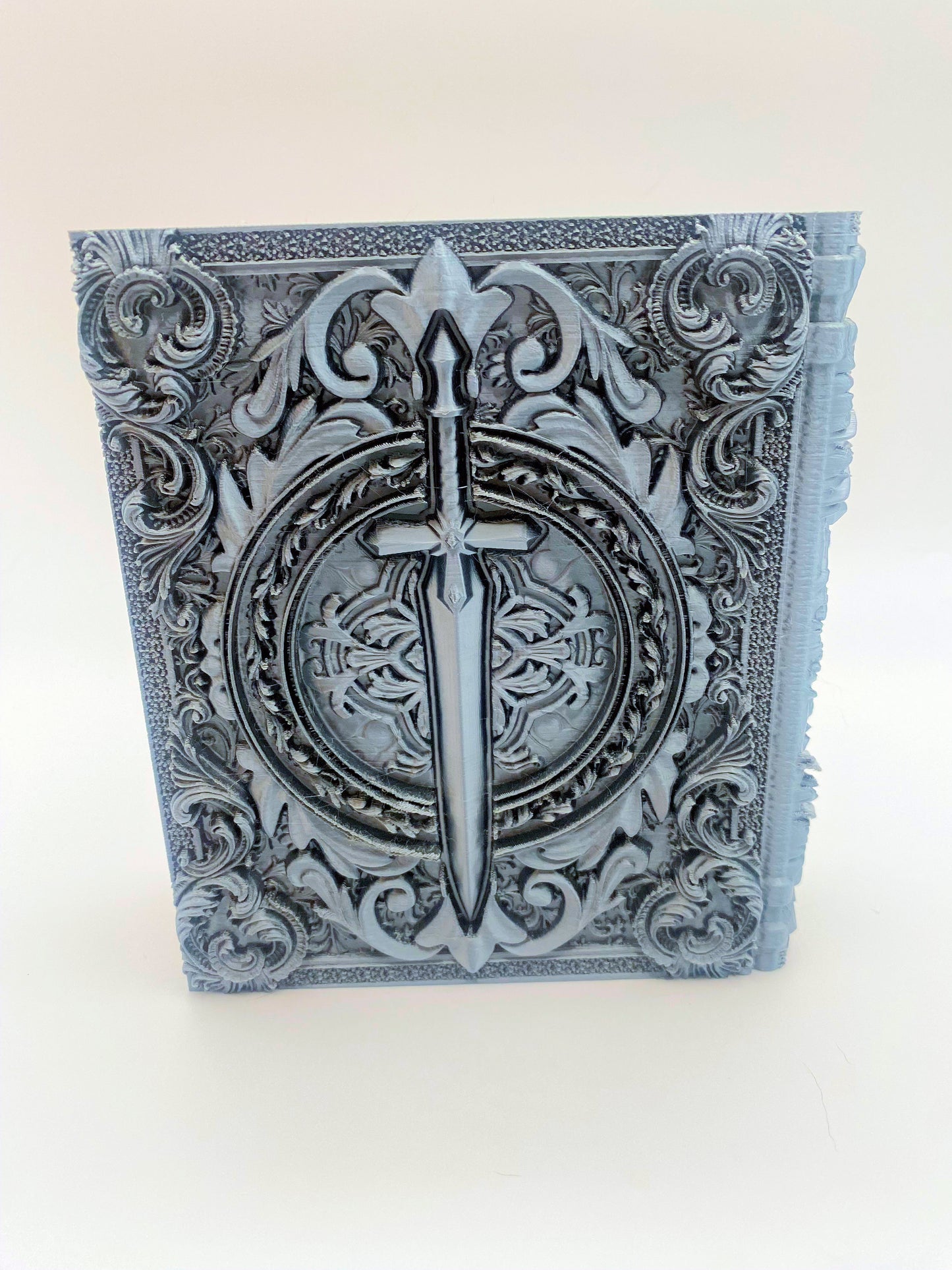 Fighter Tome Storage and Tray - Perfect for Dice, Cards, Tokens, and Mini Dice for MTG DND or other RPG Games