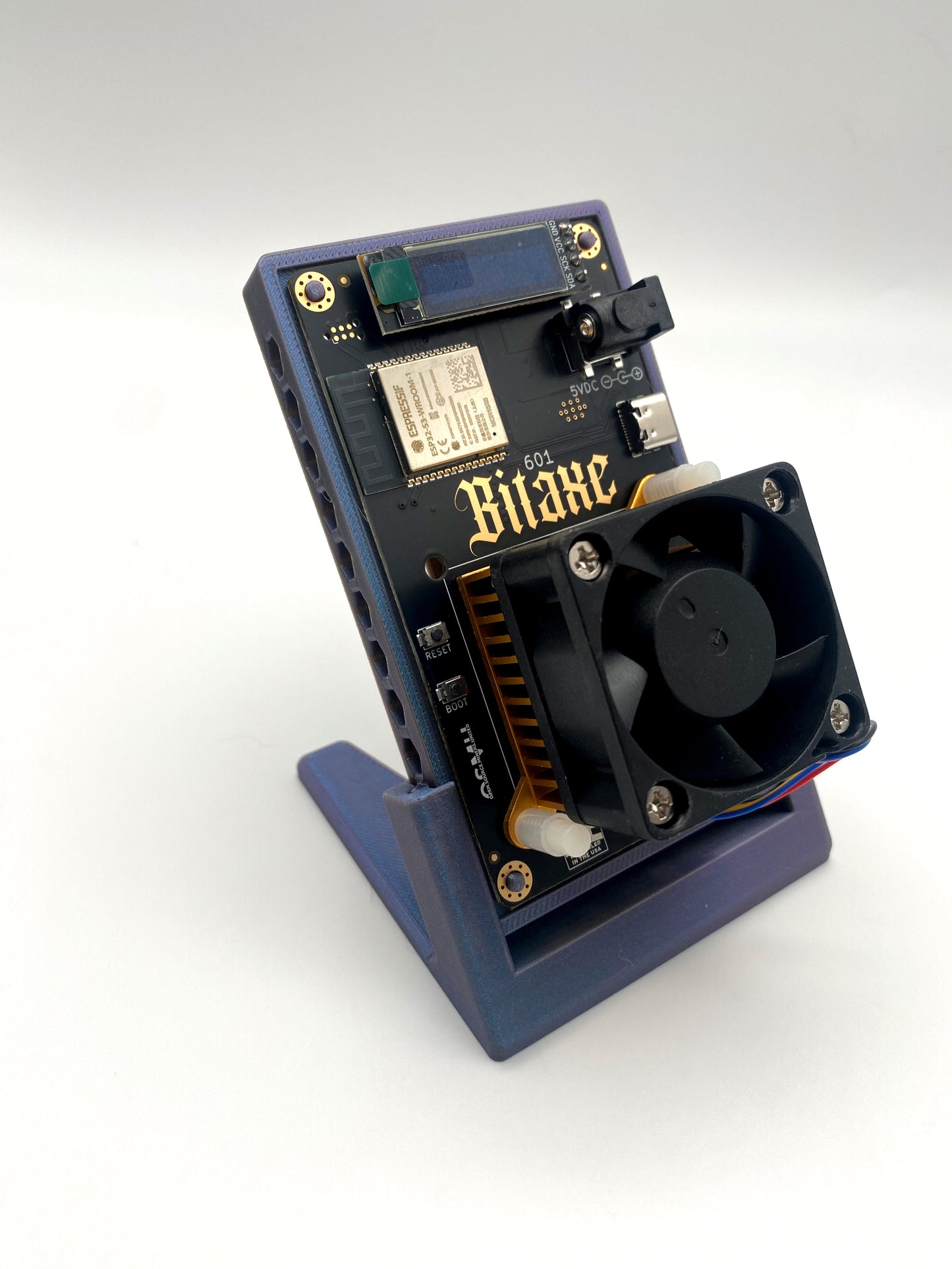 Bitaxe Gamma 601 Display Stand for your Bitcoin and Cryptocurrency Miner Storage and Display