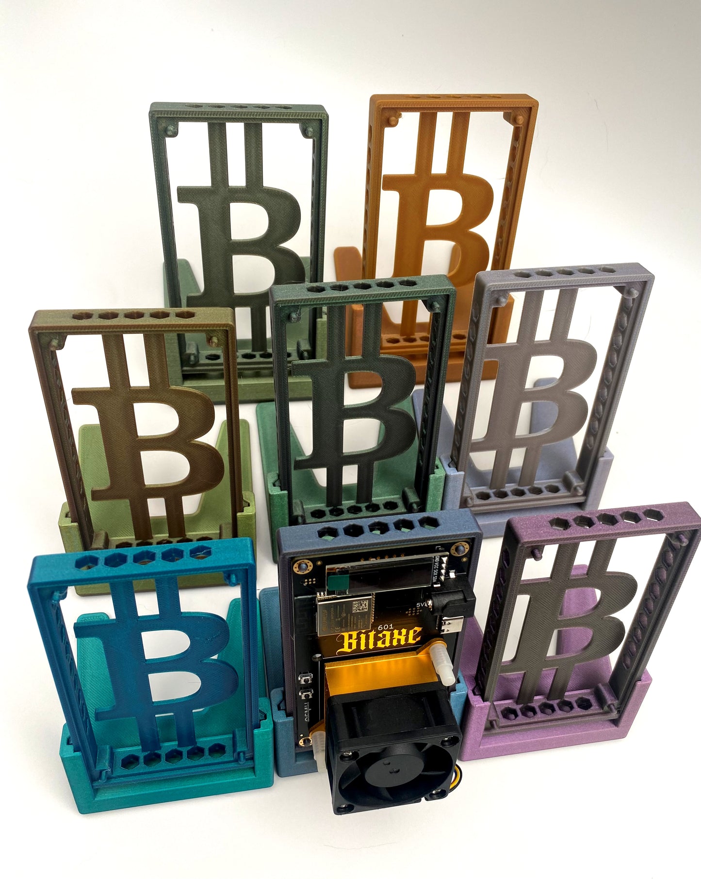 Bitaxe Gamma 601 Display Stand for your Bitcoin and Cryptocurrency Miner Storage and Display