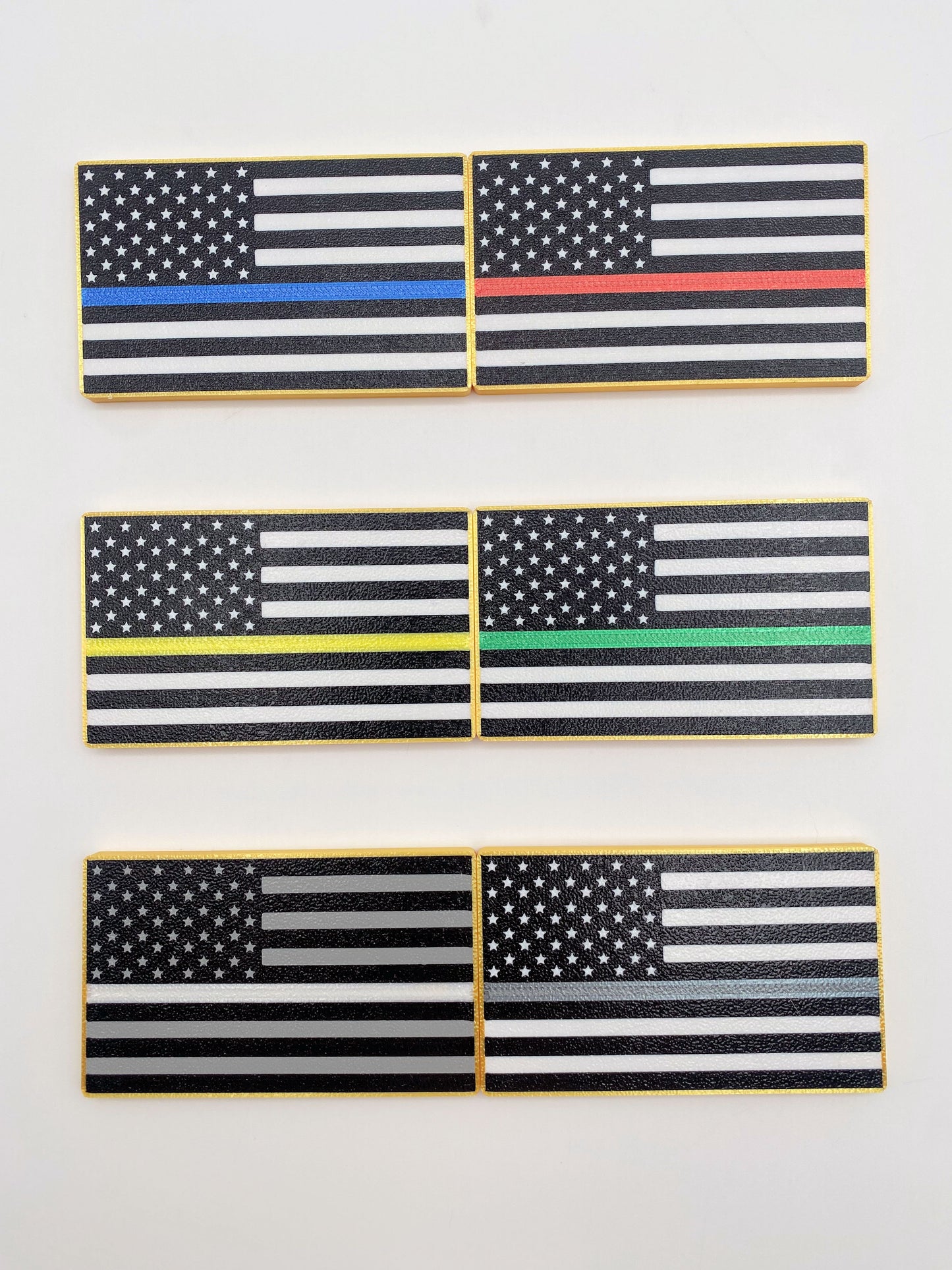 United States Double Sided Flag Magnet & US Double-Sided Honor Flag Refrigerator Magnet.