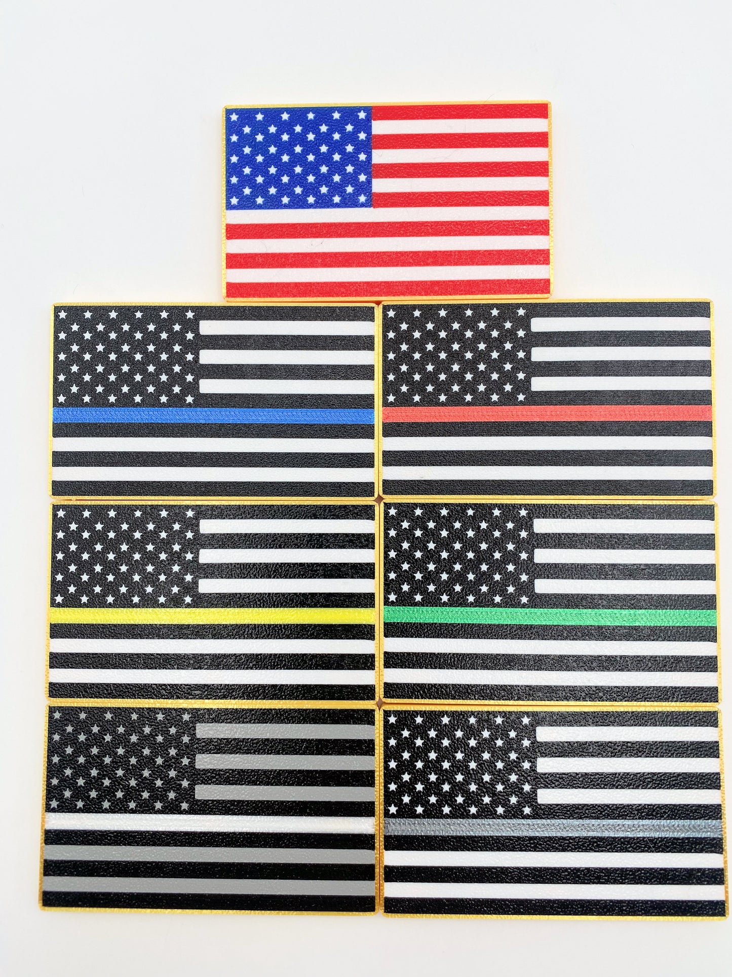 United States Double Sided Flag Magnet & US Double-Sided Honor Flag Refrigerator Magnet.