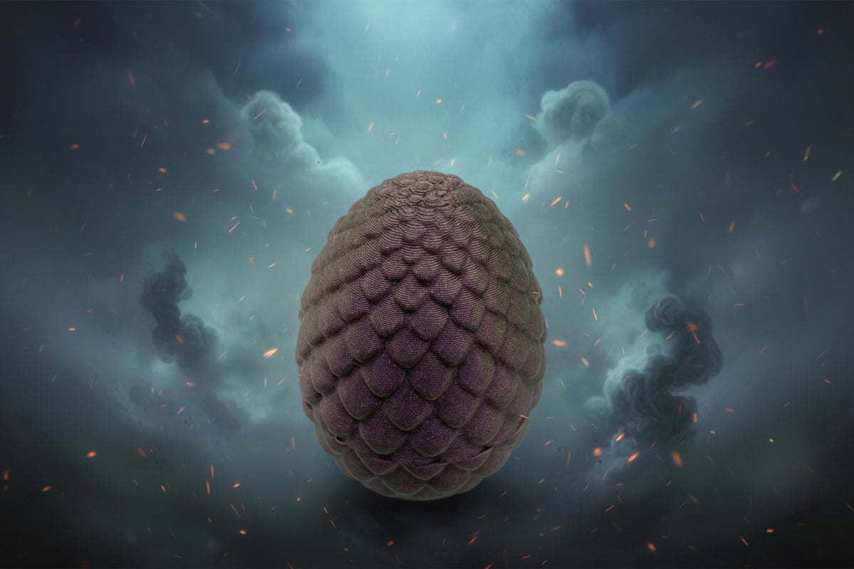 Large Starlight Threaded Dragon Eggs | 15% Bigger Fillable Easter Eggs