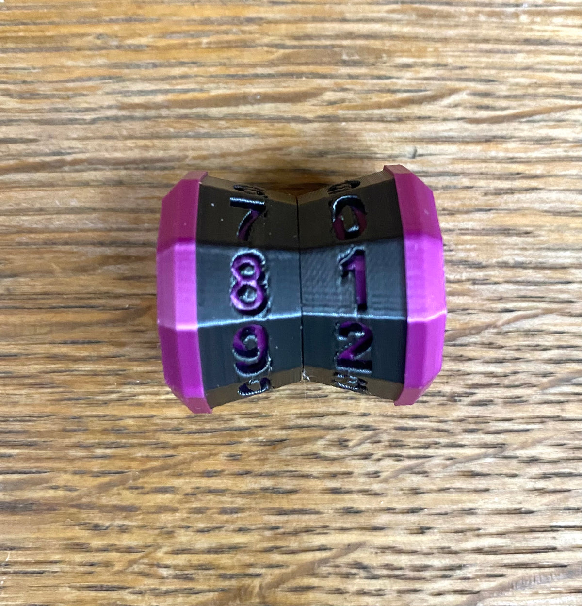 D100 MTG Life Counter Metallic Black Middle Dial| 3D Printed Magic the Gathering