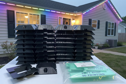 Permanent Light Mounting Bracket designed for Govee RGBIC, Light 2, & ELITE Outdoor Lights.