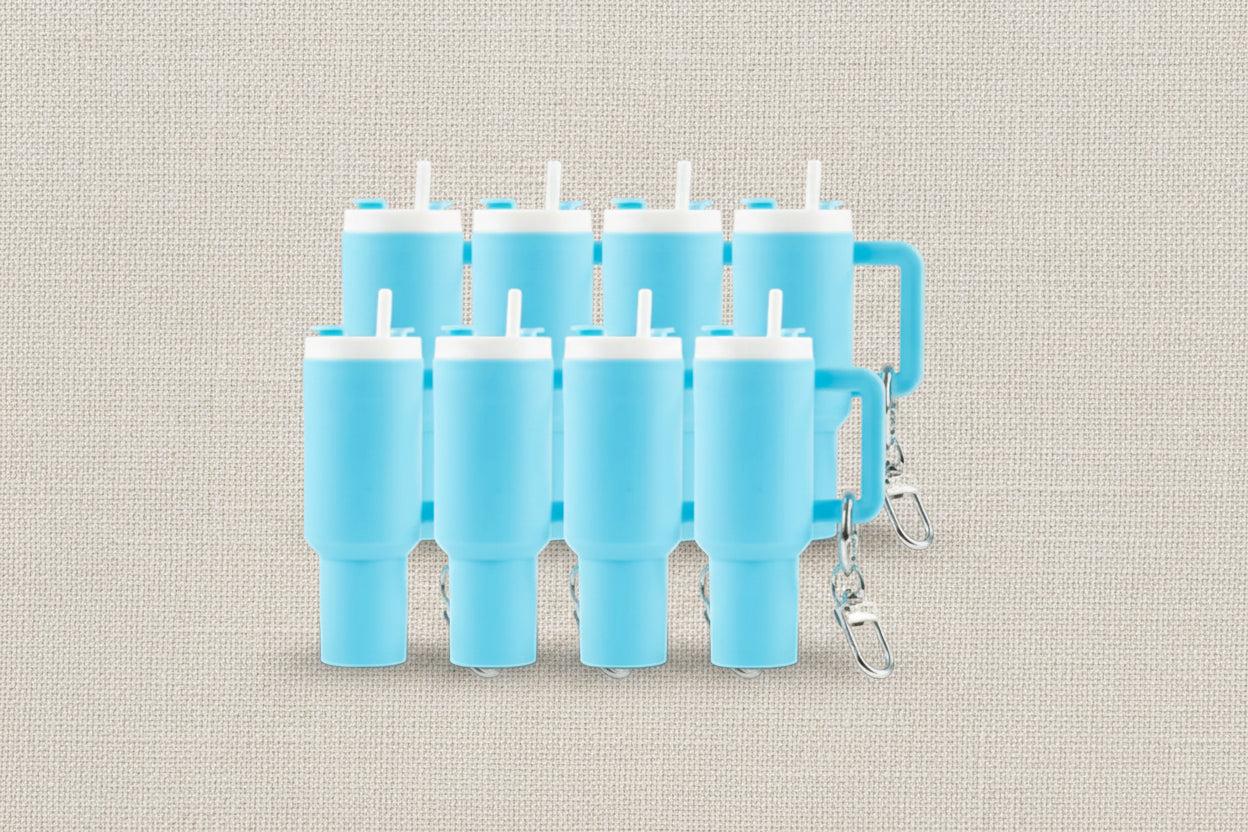 Mini Chapstick Tumbler Holder Keychain Packs | 3D Printed Lip Balm