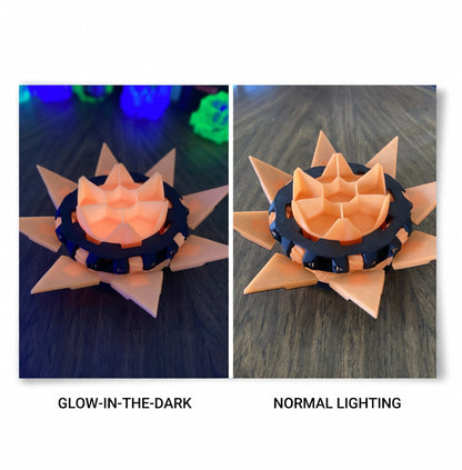 Mechanical Tilting Doors Dice Box | 3D Printed 7-Dice Dramatic Vault