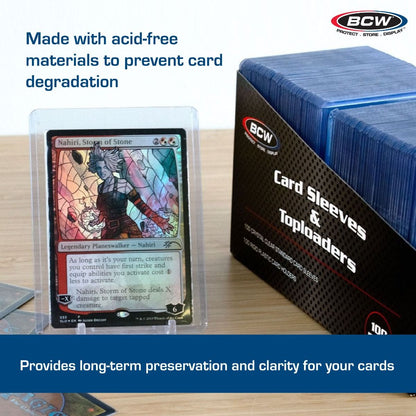 100 Count Card Sleeve and Toploader Combo Pack