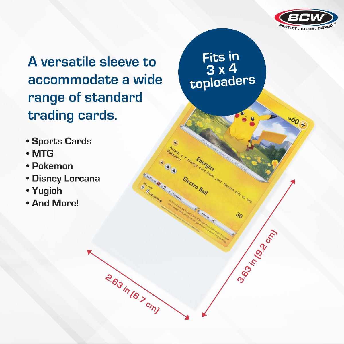 Standard Card Sleeves - 1000 Pack