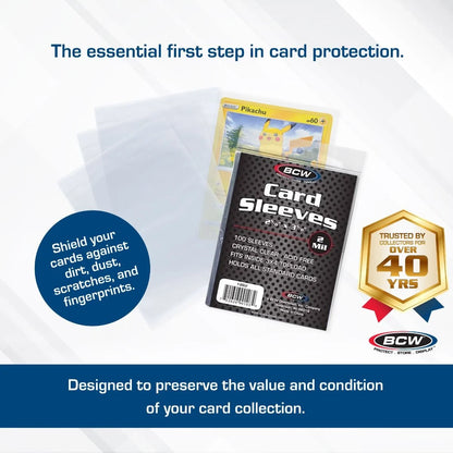 Standard Card Sleeves - 100 Pack
