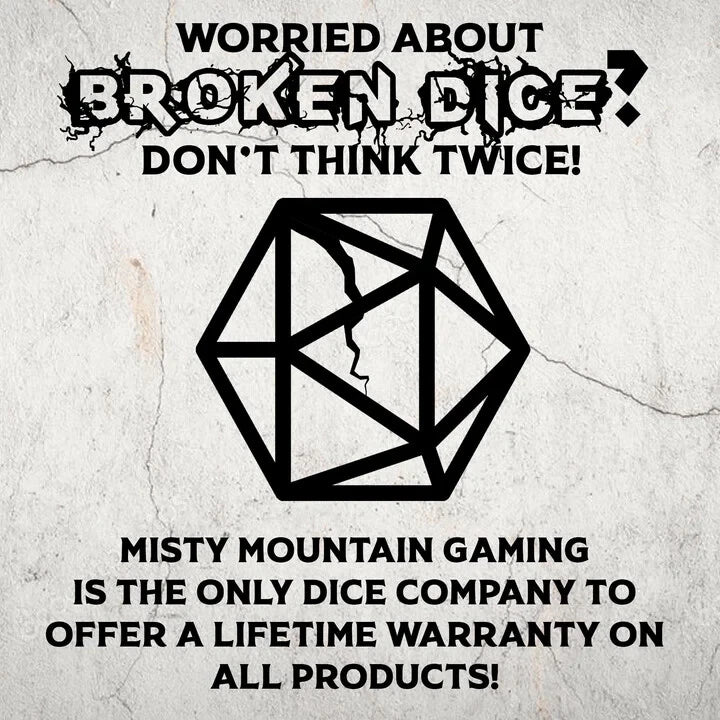 Legendary Weapons Solid Metal Dice Set