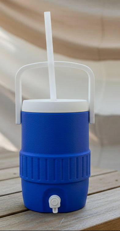 Mini Cooler Can Holder fits standard 12 ounce soda can, includes Reusable Straw