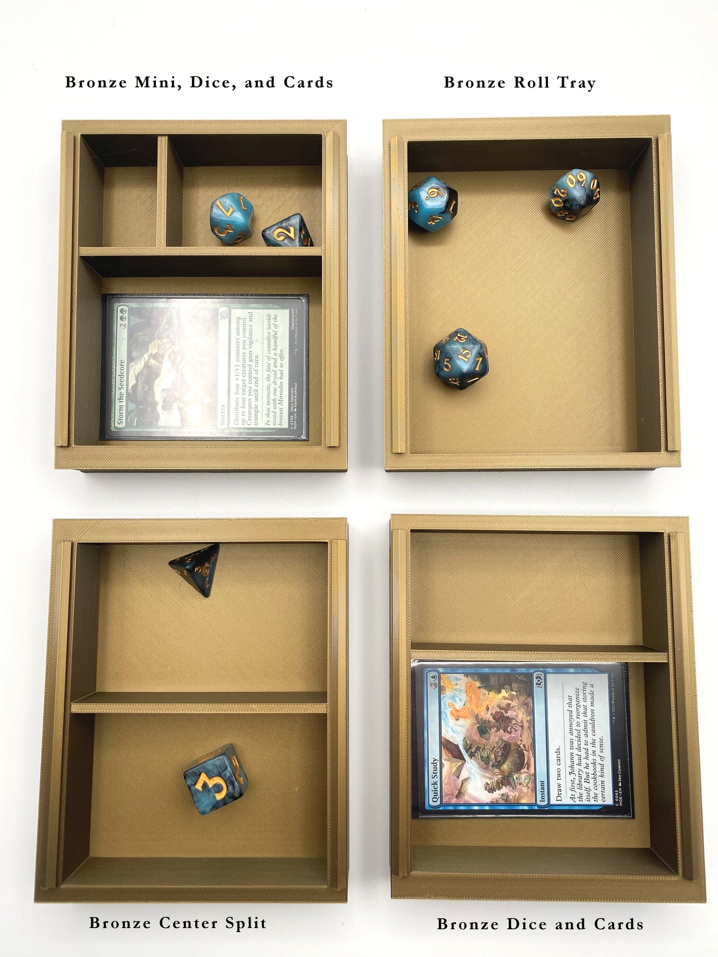 D20 Critical Success Tome Storage and Tray - Perfect for Dice, Cards, Tokens, and Mini Dice for MTG DND or other RPG Games