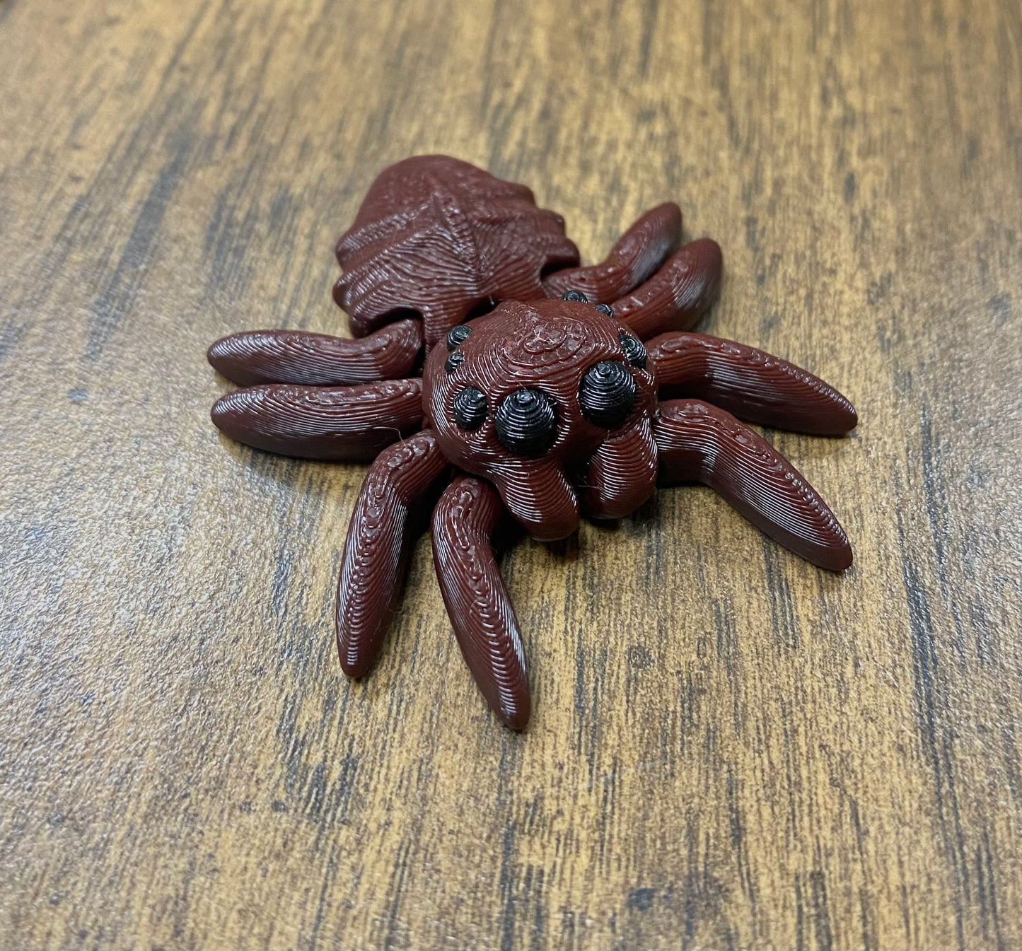 🕷️Articulated Fidget Spider | Tiny Moving 3D Printed Spider Toy - Spooky Cute Halloween Decor & Prank (Black, Brown, Gray, Light Purple, Pink)