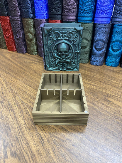 Pirate Yarr Reforged Tome DnD Dice Storage Tray | 3D Printed Book Box