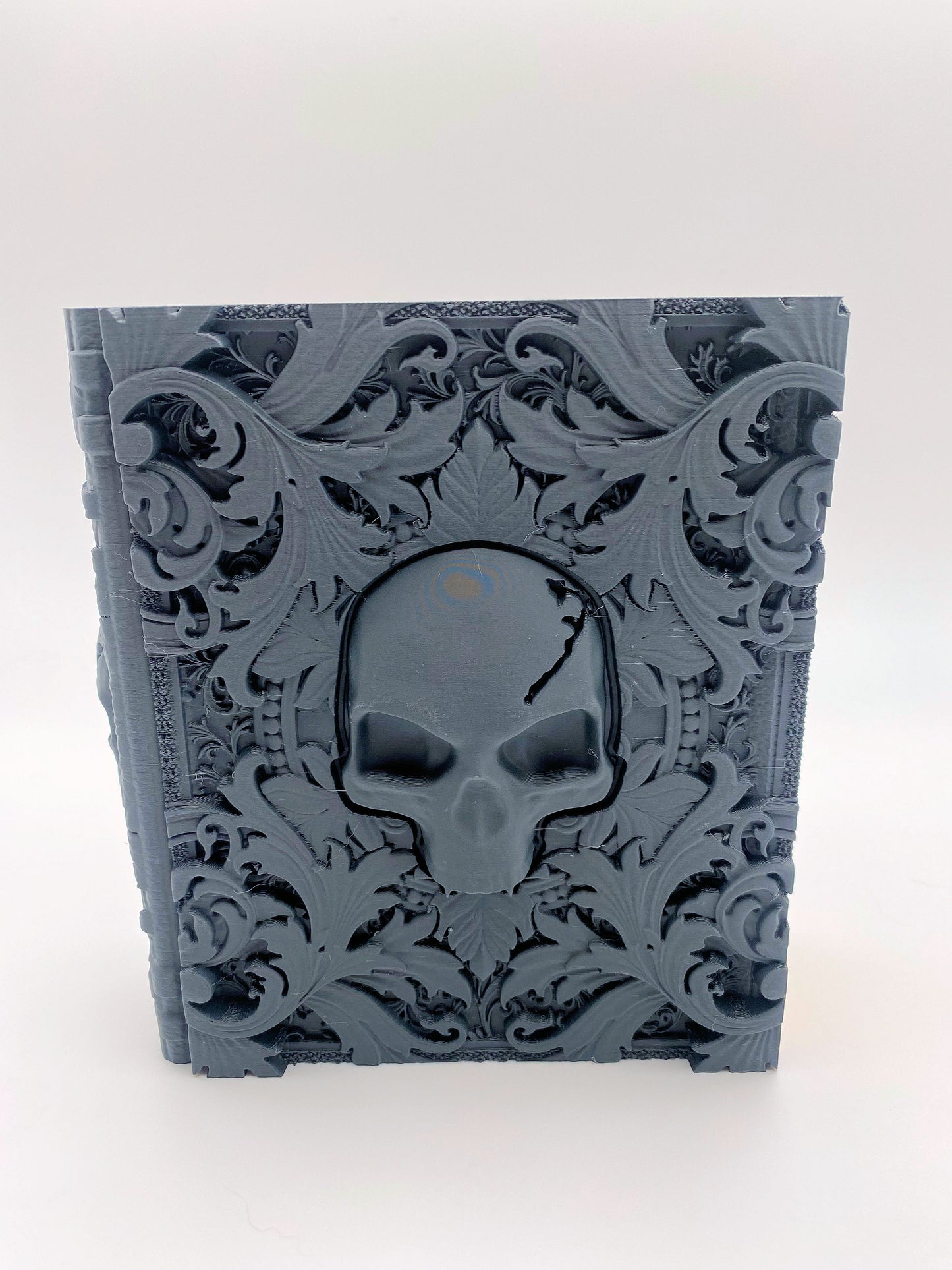 Death Magic Tome Storage and Tray - Perfect for Dice, Cards, Tokens, and Mini Dice for MTG DND or other RPG Games