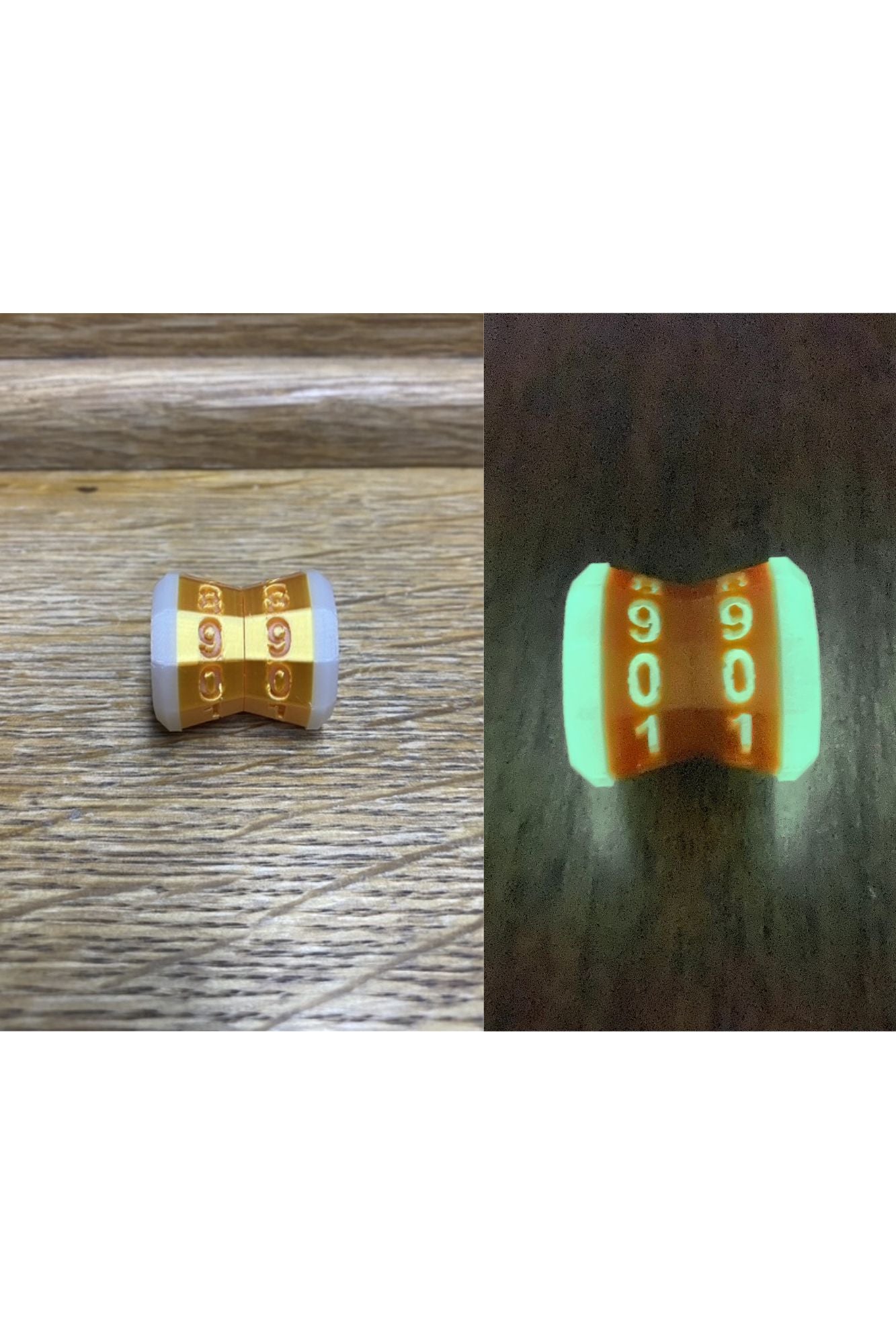 D100 MTG Life Counter Metallic Gold Middle Dial | 3D Printed Magic the Gathering