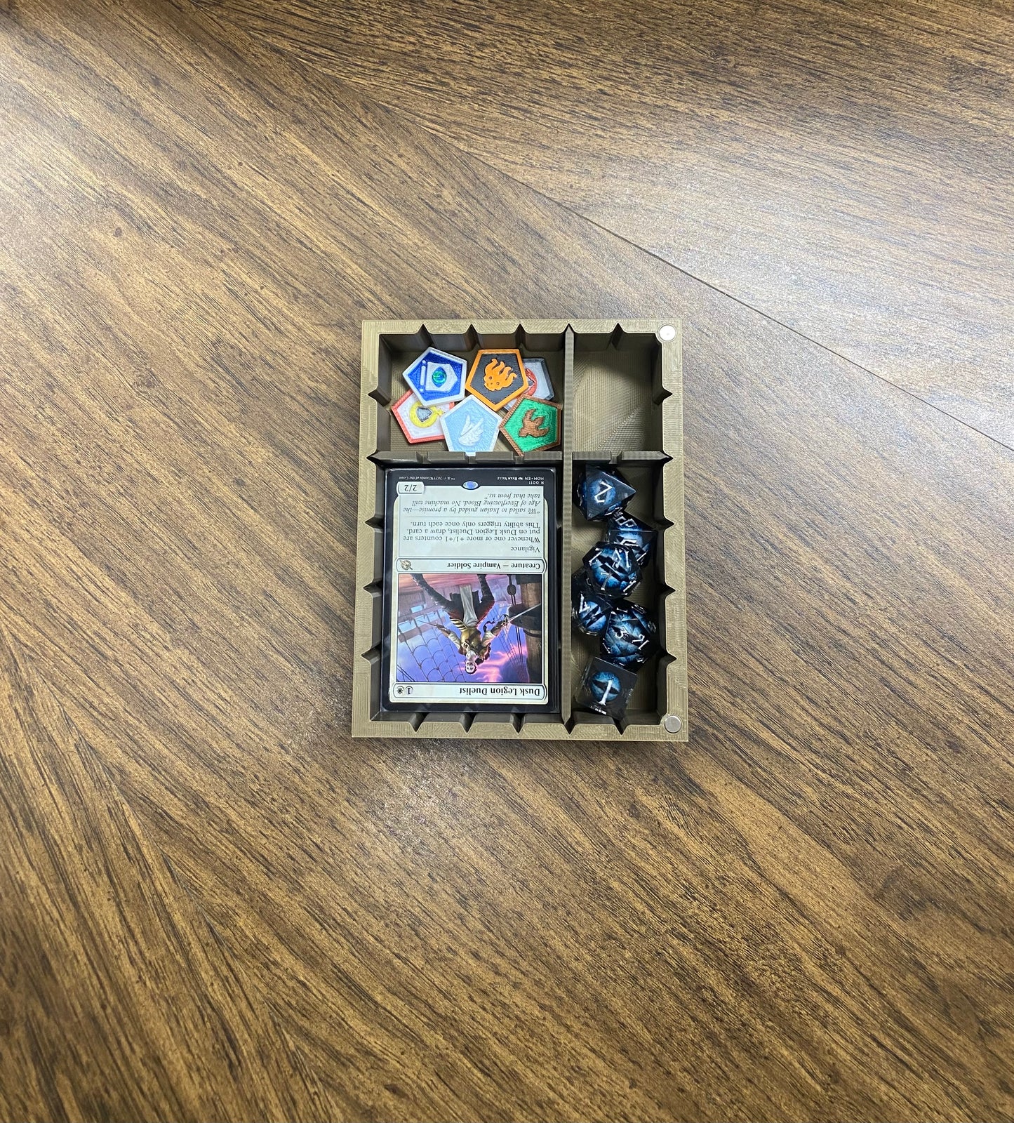 Death Magic Reforged Tome DnD Dice Storage Tray | 3D Printed Book Box