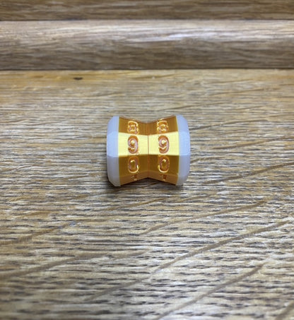 D100 MTG Life Counter Metallic Gold Middle Dial | 3D Printed Magic the Gathering