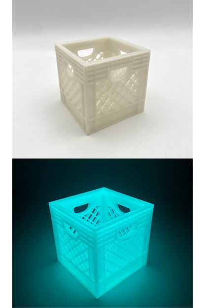 Mini Crate 3x3x3 Storage Box | 3D Printed Compact Desk Organizer