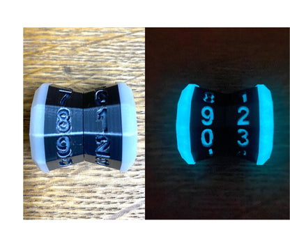 D100 MTG Life Counter Metallic Black Middle Dial| 3D Printed Magic the Gathering