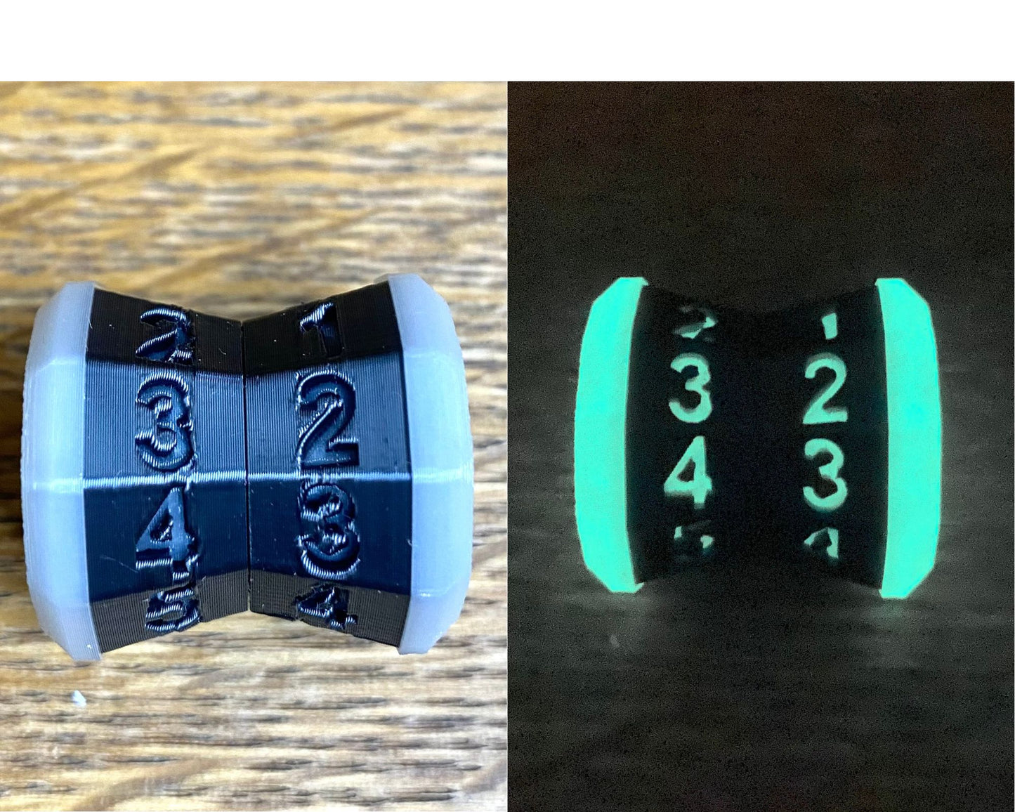 D100 MTG Life Counter Metallic Black Middle Dial| 3D Printed Magic the Gathering