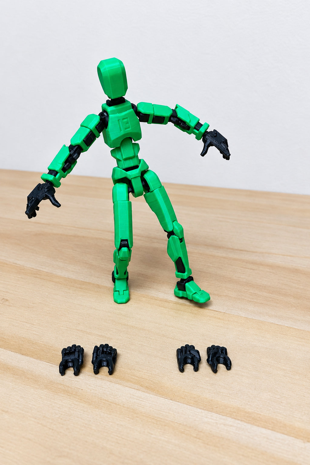 Dummy 13 – Colorful Articulated Action Figure Assembled and Unassembled