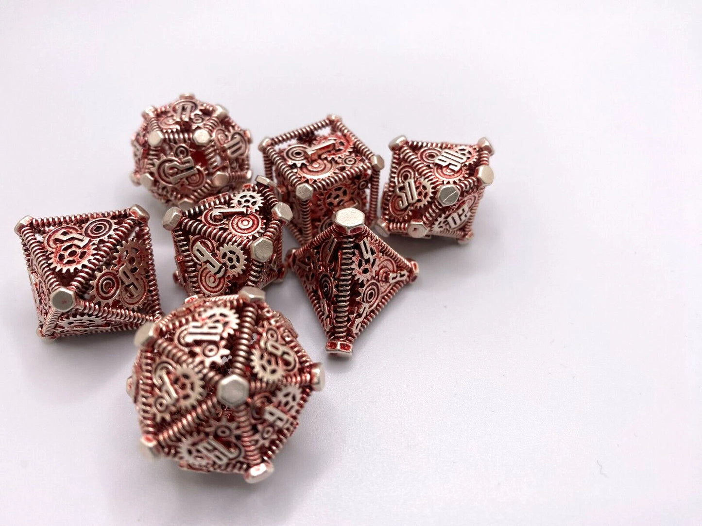 Hollow Metal DnD Dice 7 Piece Set-Weird West Wasteland