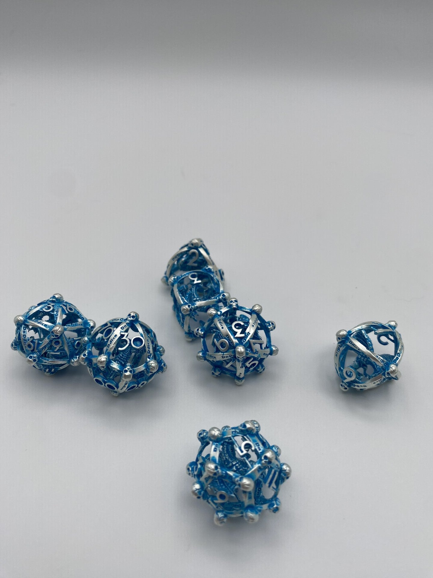 Hollow Metal DnD Dice 7 Piece Set-Draco Immortui