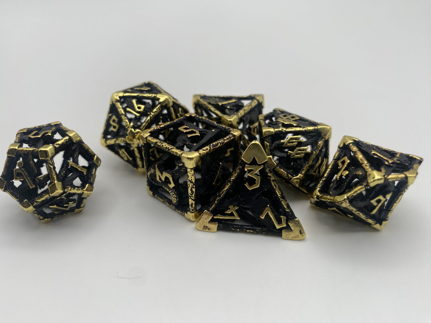 Hollow Metal DnD Dice 7 Piece Set-Legends of Vaihalla