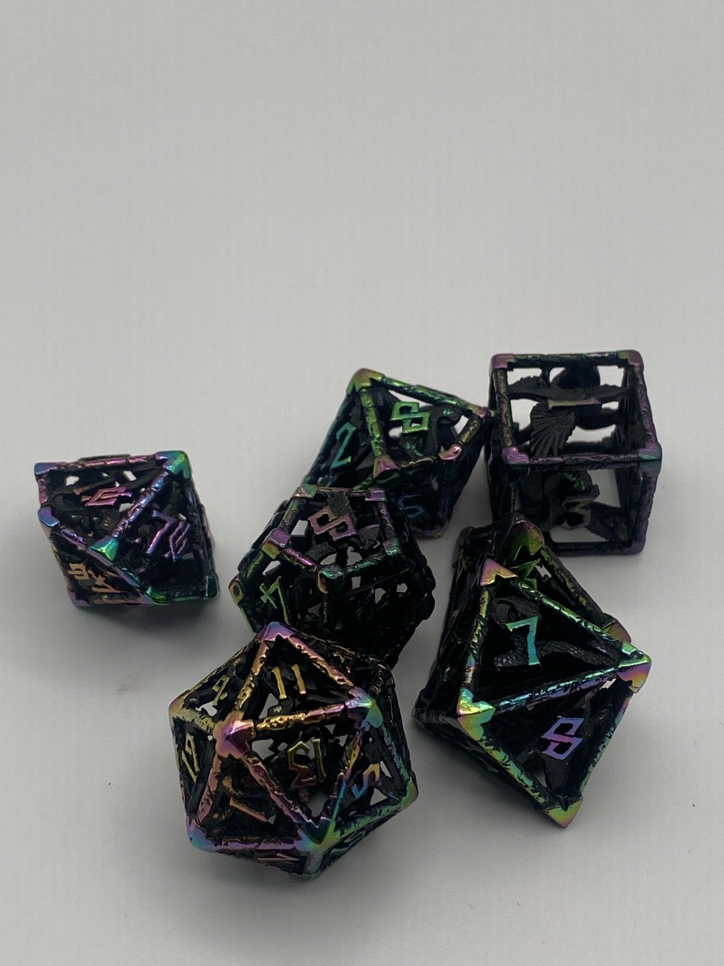 Hollow Metal DnD Dice 7 Piece Set-Legends of Vaihalla