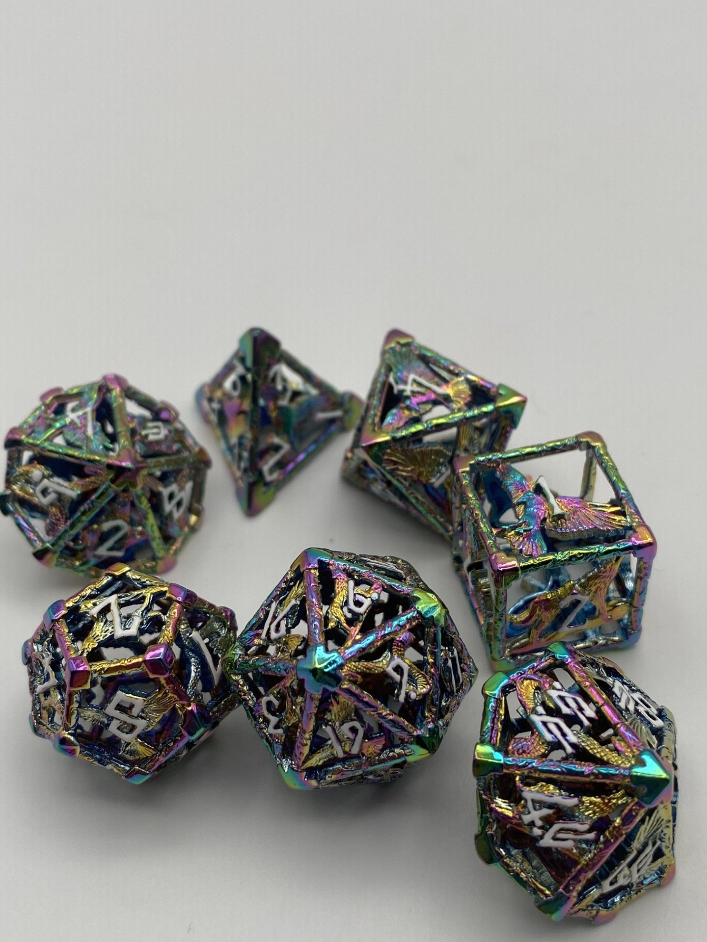 Hollow Metal DnD Dice 7 Piece Set-Legends of Vaihalla