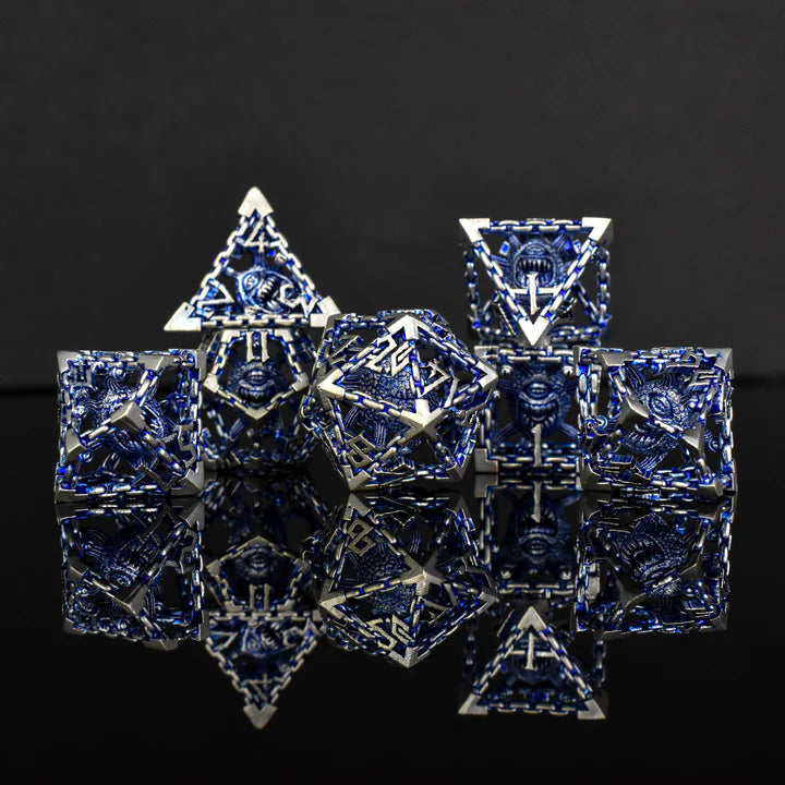 Hollow Metal DnD Dice 7 Piece Set-Beholder's Gates