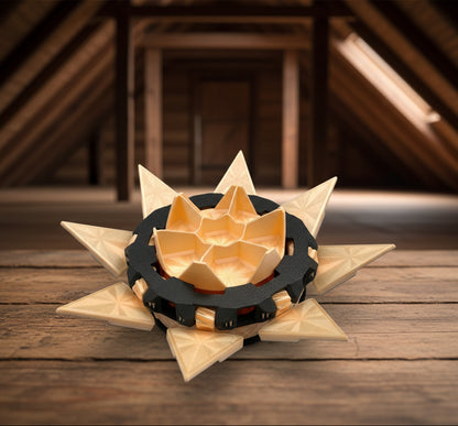 Mechanical Tilting Doors Dice Box | 3D Printed 7-Dice Dramatic Vault