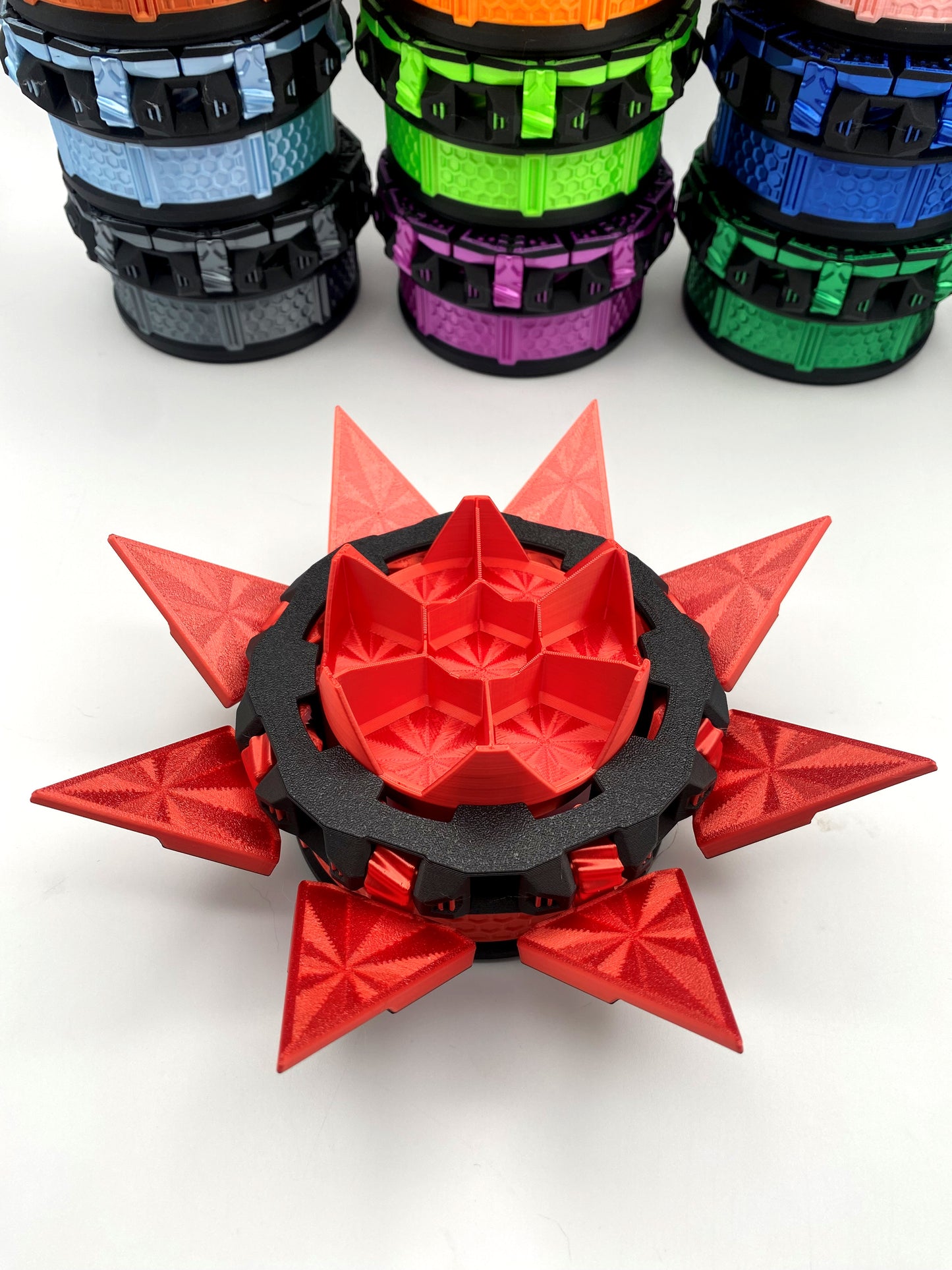 Tilting Doors Dice Set Box: 3D Printed 7-Dice Holder