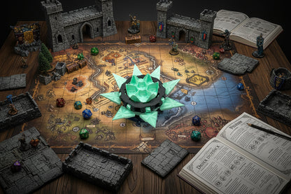 Mechanical Tilting Doors Dice Box | 3D Printed 7-Dice Dramatic Vault