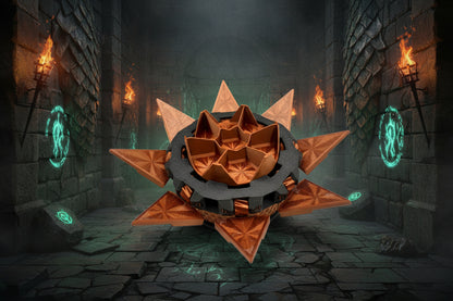 Mechanical Tilting Doors Dice Box | 3D Printed 7-Dice Dramatic Vault