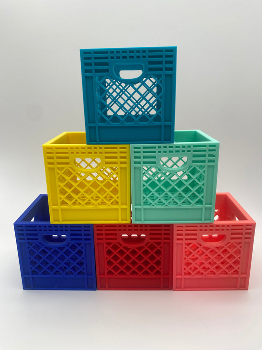 Large Mini Crate Organizer Great for storage for small stuff, Perfect gift idea for Holidays or Stocking Stuffers.