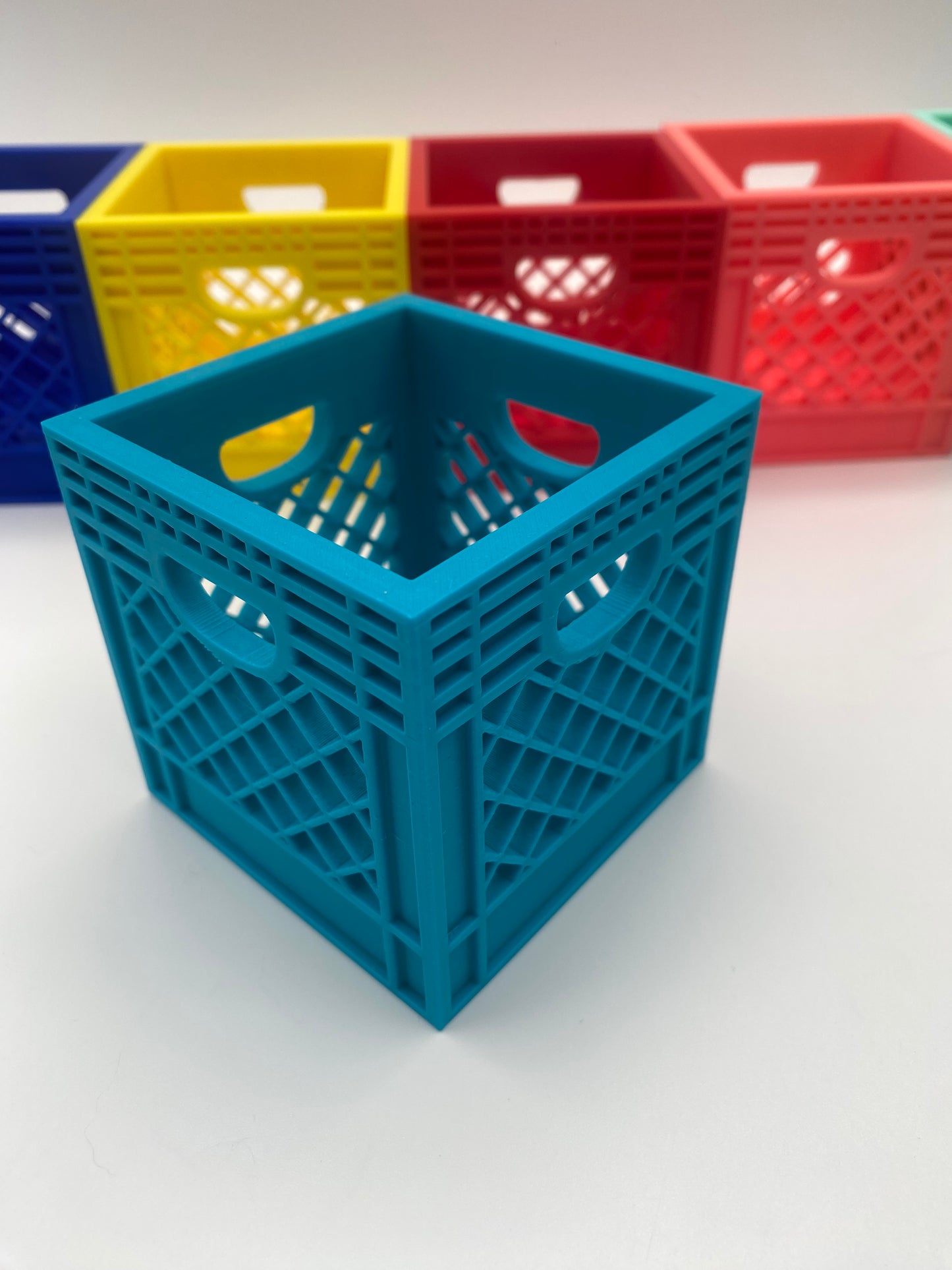 Large Mini Crate Organizer Great for storage for small stuff, Perfect gift idea for Holidays or Stocking Stuffers.